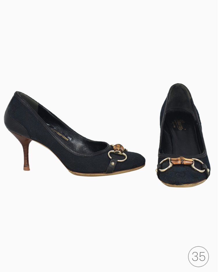 Sapato Gucci Original Monogram Jacquard feminino
